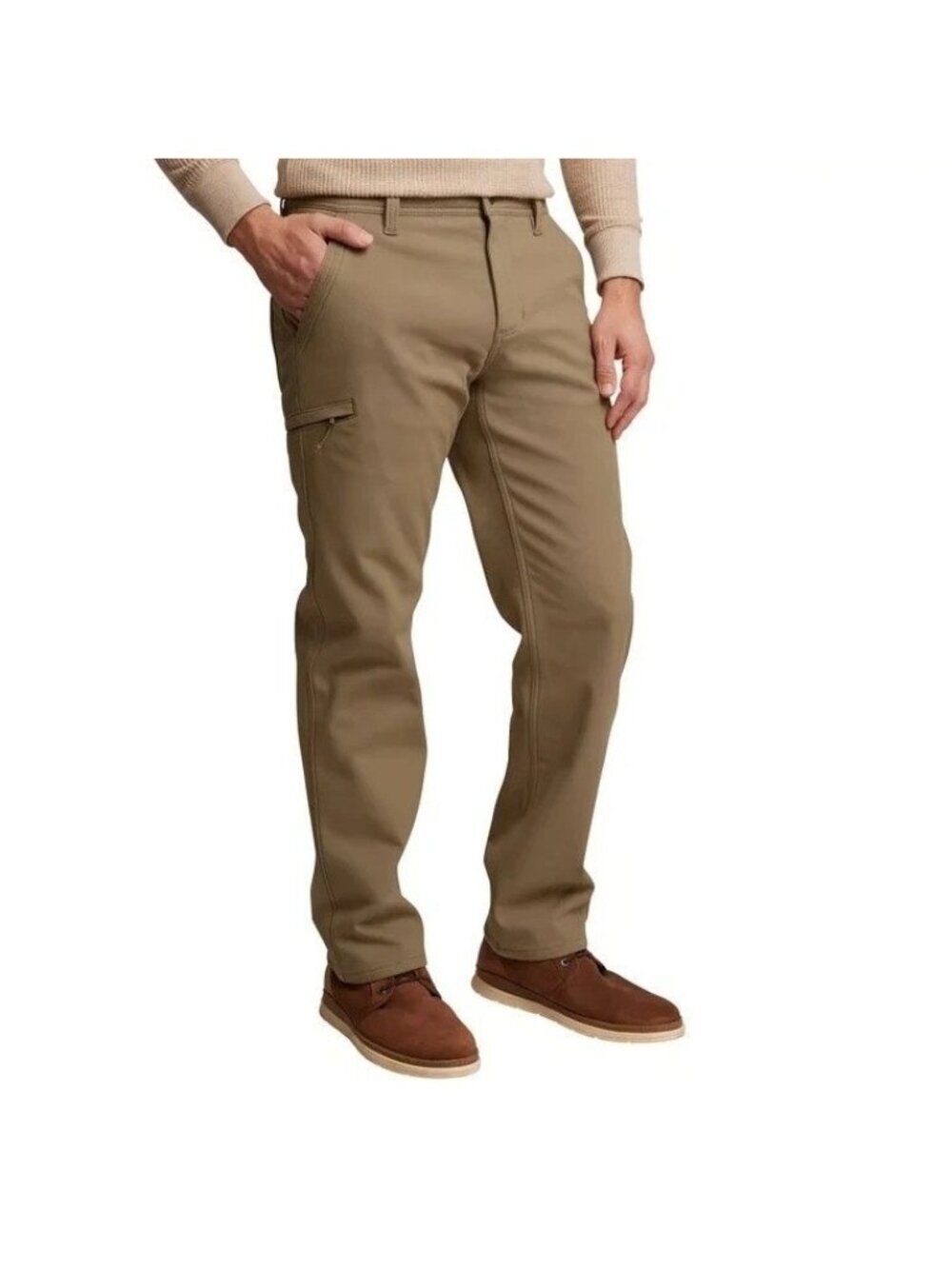 Weatherproof Vintage Men's 32X32 Canvas Fleece Lined Utility Pants Relaxed L1593